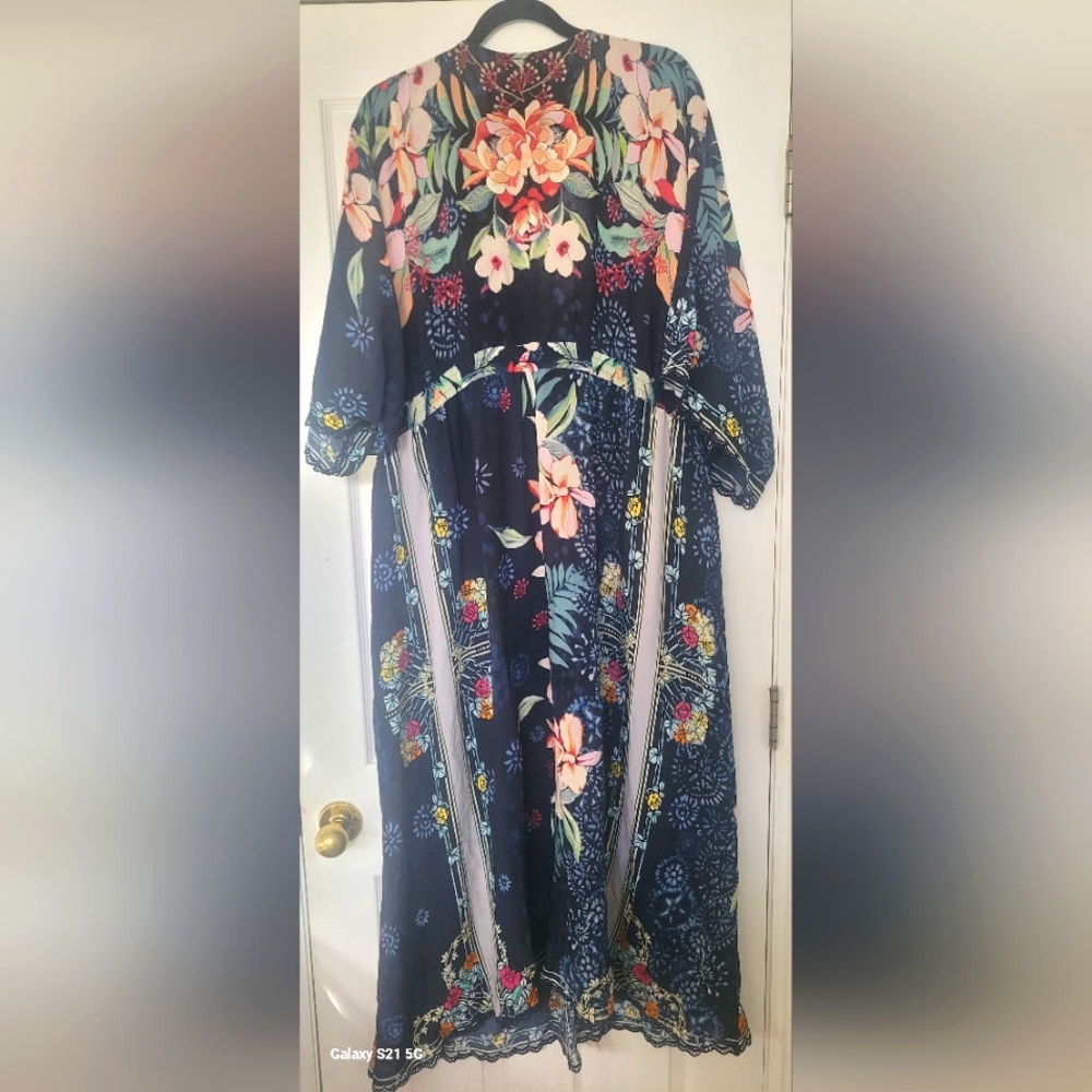 Johnny Was midi dress size xl